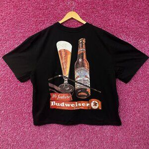 Budweiser Vintage Advertisement Beer Graphic Short T-Shirt 2XL